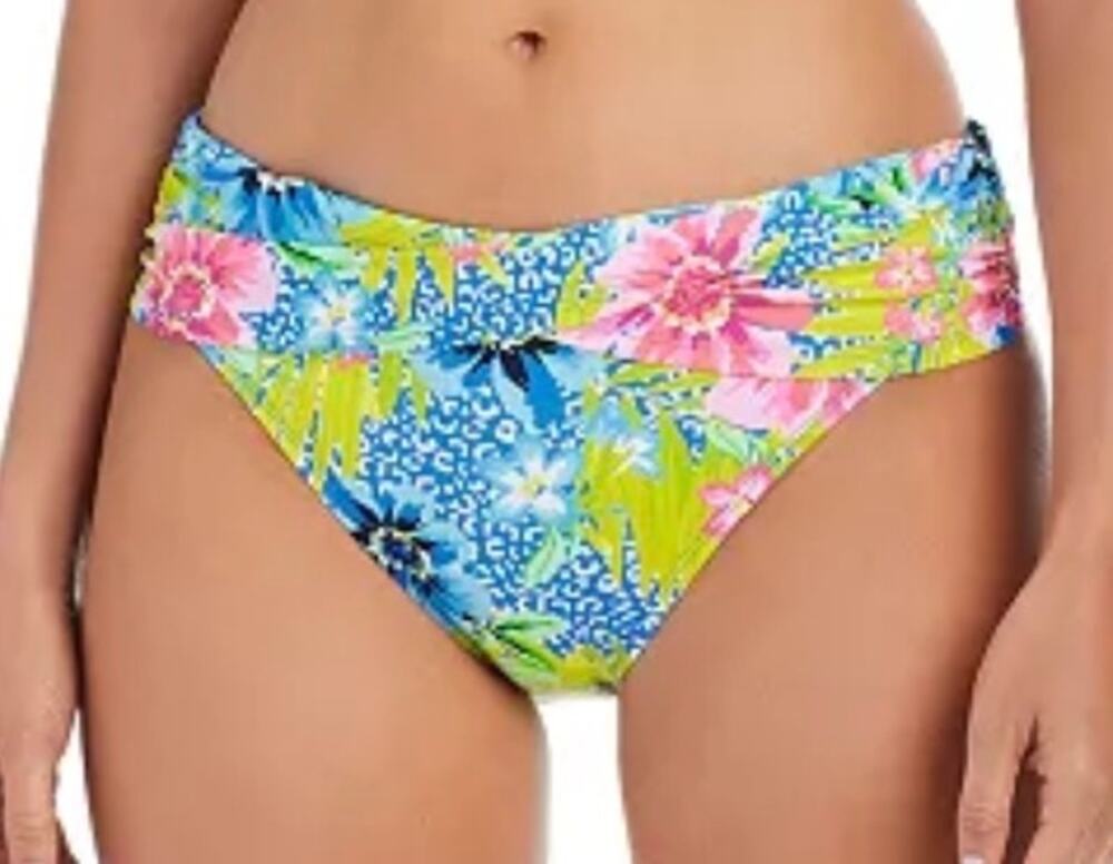 Bleu Rod Beattie Lets Get Away Sarong Hipster Bikini Bottom 10 NWT
